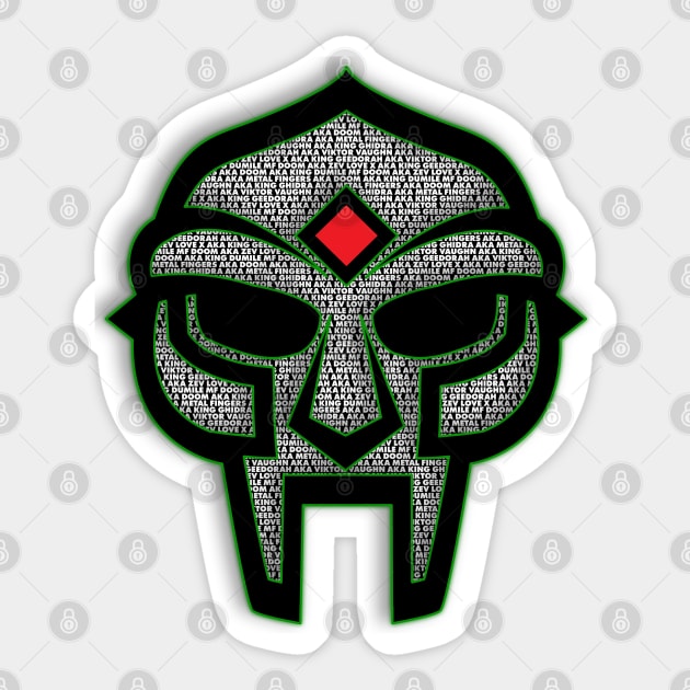 MF DOOM AKA.... PART 2 Sticker by DIGABLETEEZ